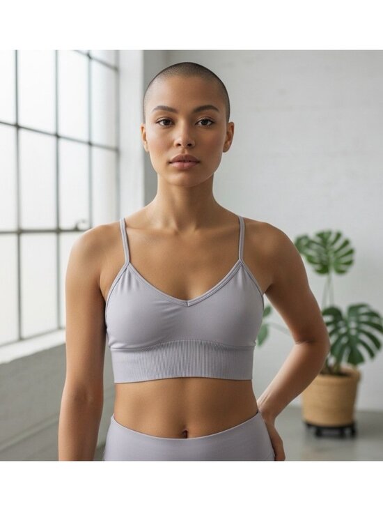 Lululemon Other - Lululemon Ebb To Street Bra Light Grey Size 10